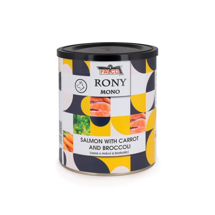 DARČEK - RONY MONO 800g losos s mrkvou a brokolicou