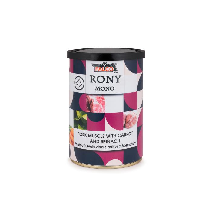 DARČEK - RONY MONO bravčová svalovina s mrkvou a špenátom 400g