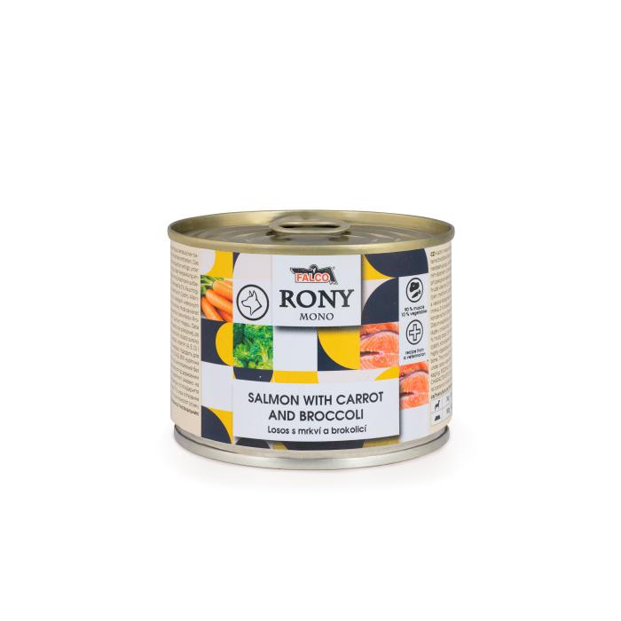 DARČEK - RONY MONO losos s mrkvou a brokolicou 200g