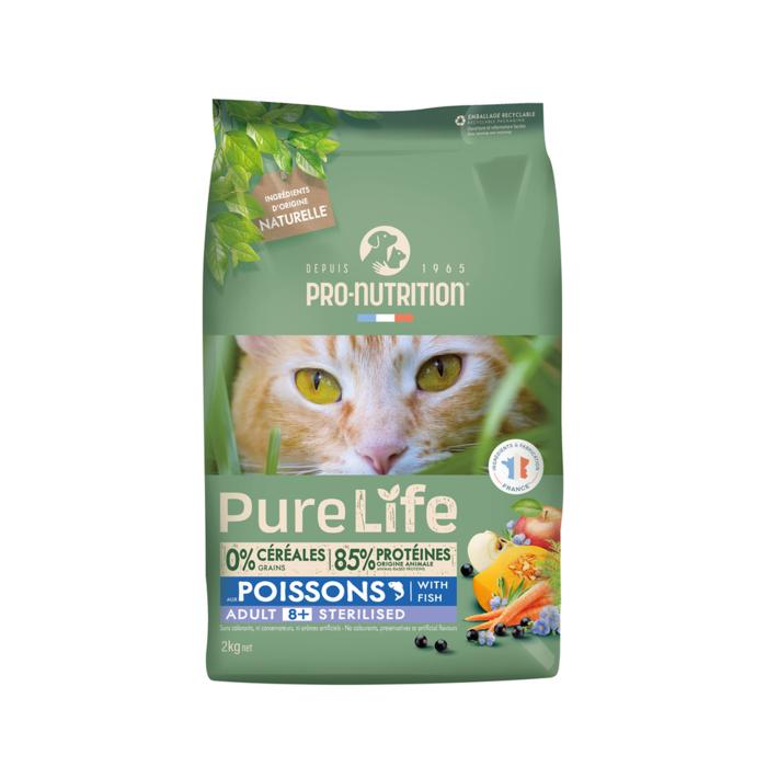 DARČEK - Pro-Nutrition PURE LIFE CAT 8+ steril. 8kg
