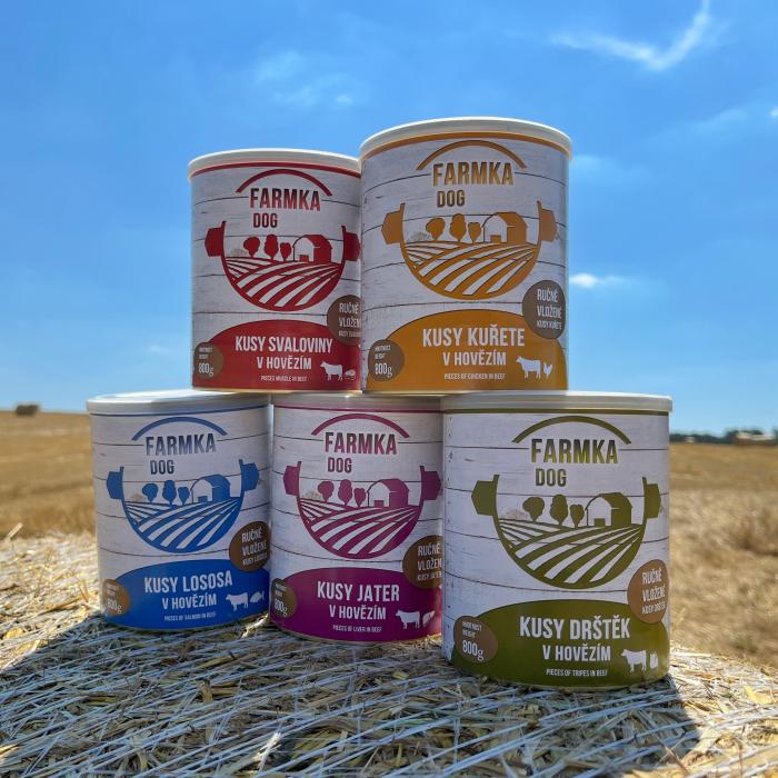 FARMKA DOG s lososom 800g