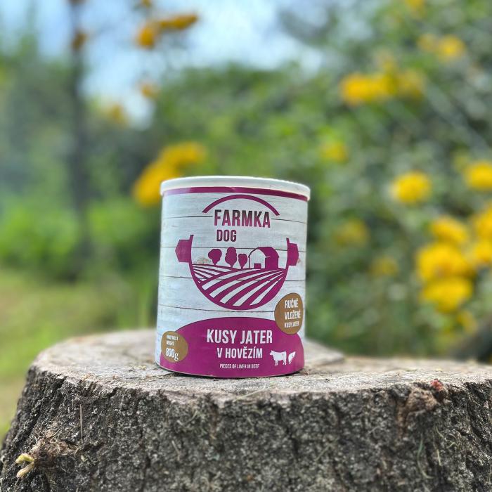 FARMKA DOG s pečeňou 800g