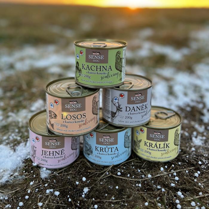 FALCO SENSE DOG kačica a kuracie 200g