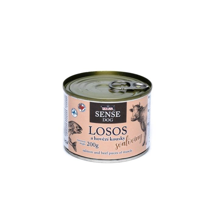 FALCO SENSE DOG losos a hovädzie 200g