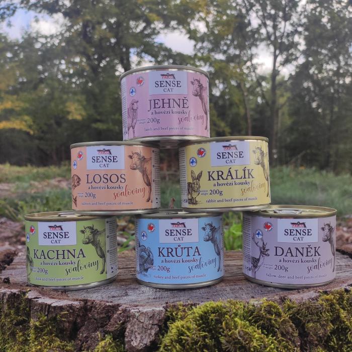 FALCO SENSE CAT králik a hovädzie 200g