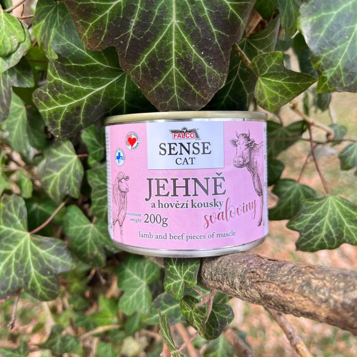 FALCO SENSE CAT jahňa a hovädzie 200g