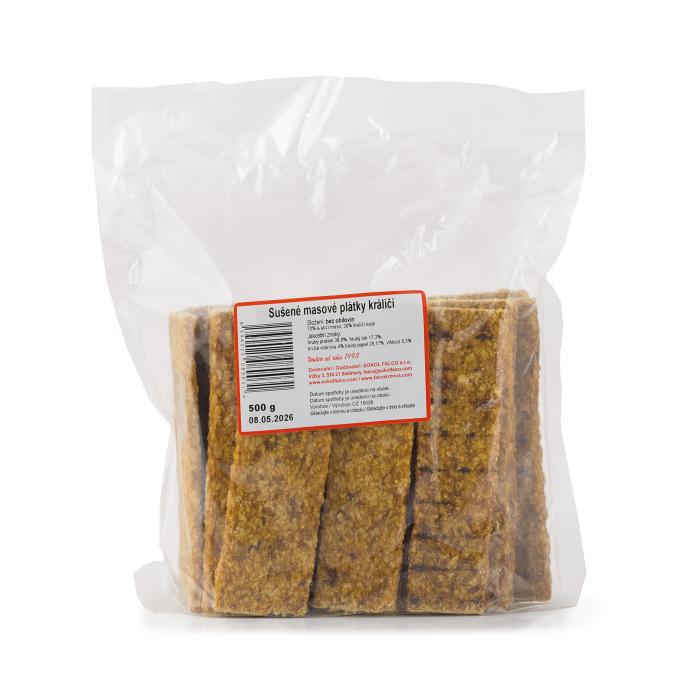 Sušené plátky králičieho mäsa 500g