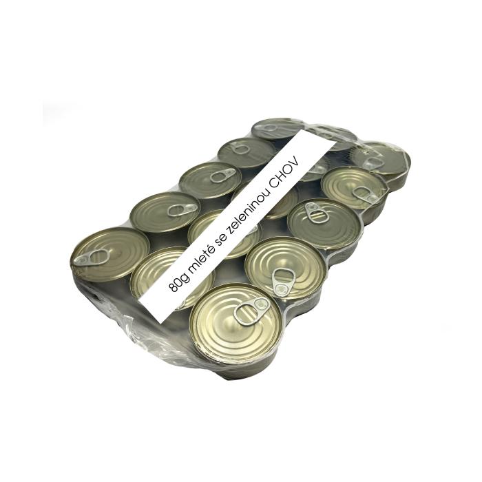 Mleté so zeleninou 80g CHOVATEĽSKÉ BALENIE 15 ks