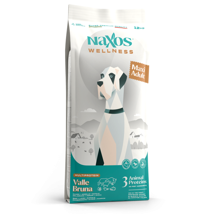 NAXOS wellness adult maxi hovädzie, jahňacie, byvolie 12kg