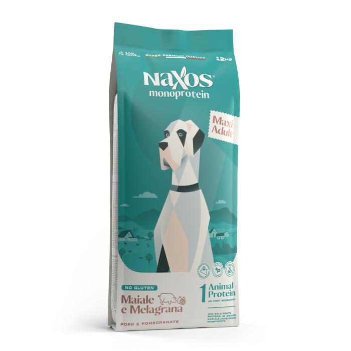 NAXOS monoprotein adult maxi bravčové mäso s granátovým jablkom 12kg