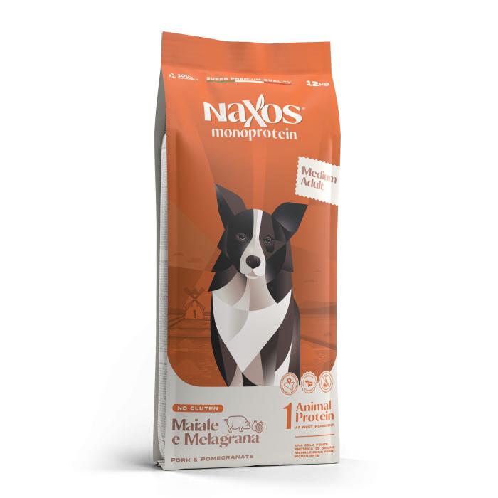 NAXOS monoprotein adult medium bravčový mäso s granátovým jablkom 12kg