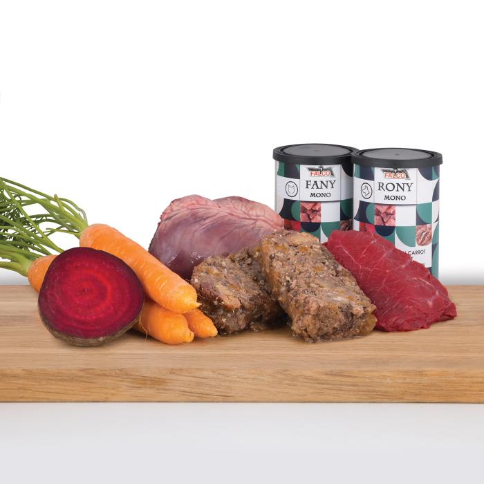 RONY MONO hovädzia svalovina s mrkvou a repou 800g