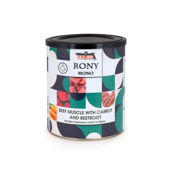 Rony MONO 800g hovädzia svalovina s mrkvou a repou