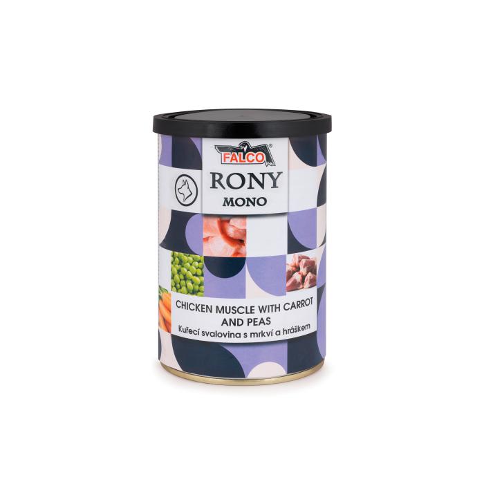 RONY MONO 400g kuracia svalovina s mrkvou a hráškem