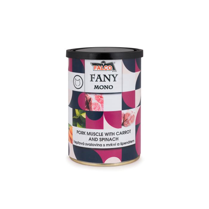 FANY MONO 400g bravčová svalovina s mrkvou a špenátom