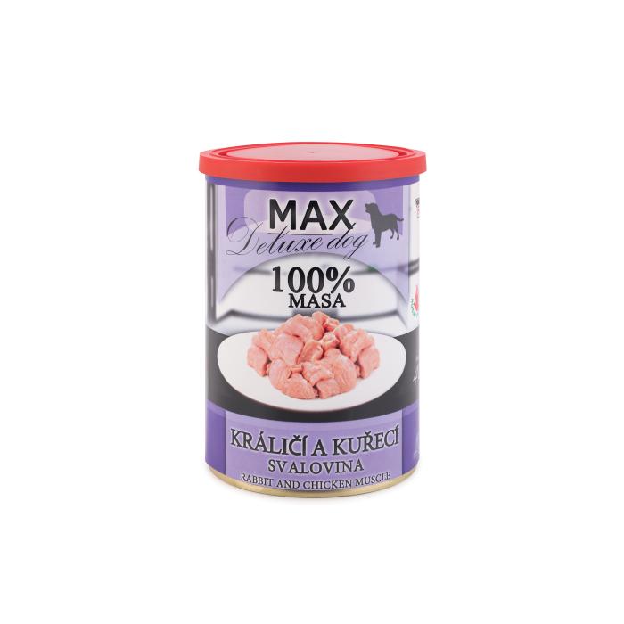 MAX králičia a kuracia svalovina 400g