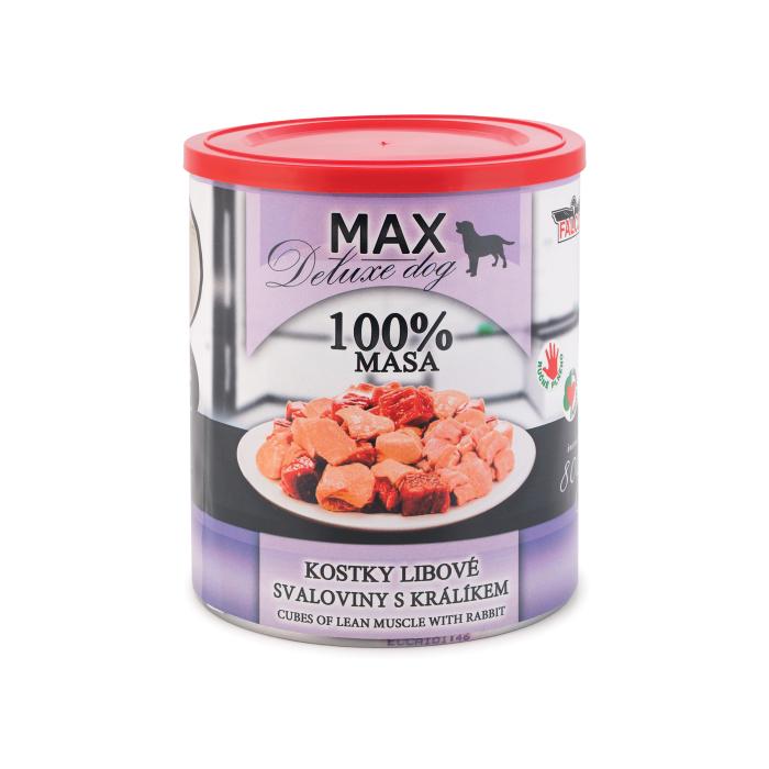 MAX kocky chudej svaloviny s králikom 800g