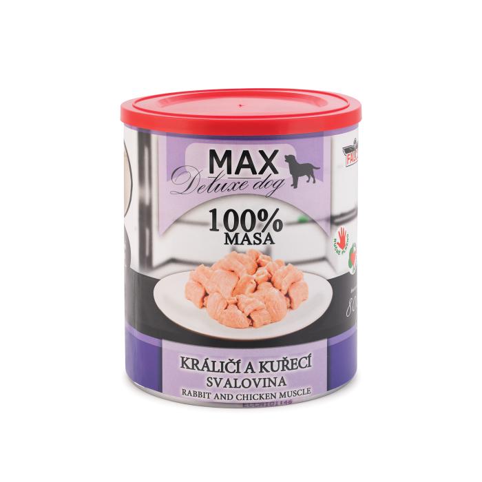 MAX králičia a kuracia svalovina 800g