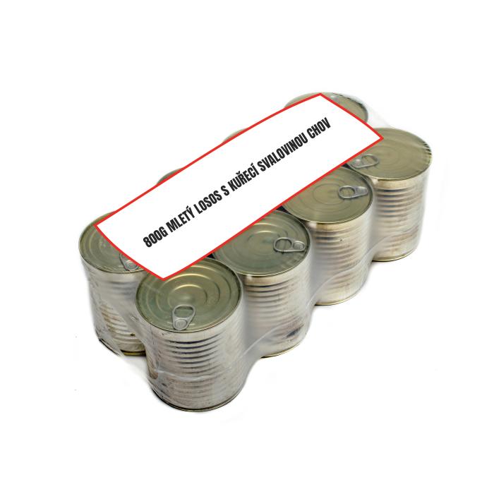 800g Mletý losos s kuřecí svalovinou CHOV