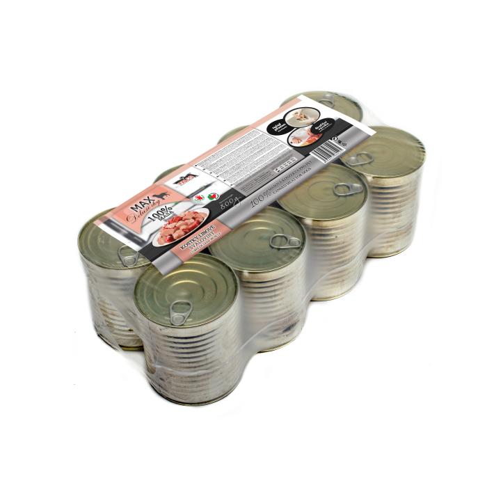 MAX kocky chudej svaloviny 800g CHOVATEĽSKÉ BALENIE 8 ks