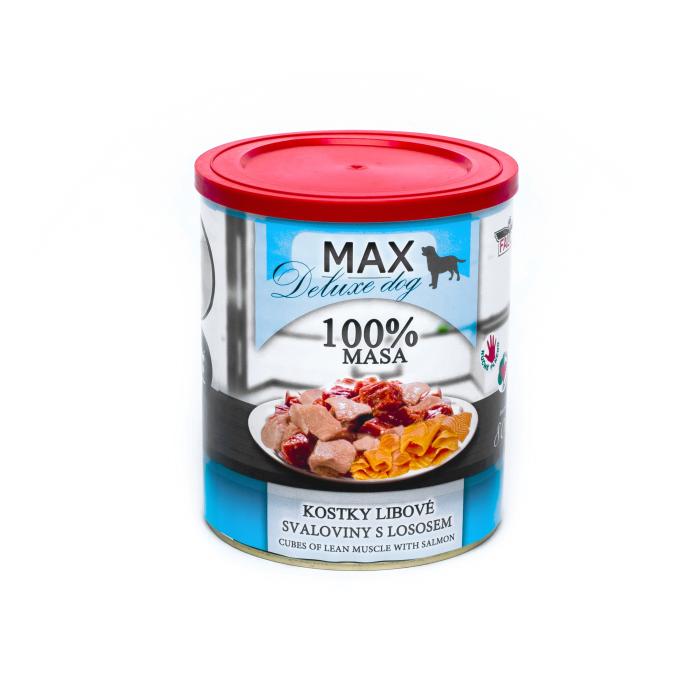 MAX kocky chudej svaloviny s lososom 800g